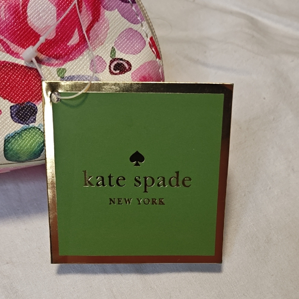 Kate Spade Pink & Red Floral Cosmetic Bag - Picture 4 of 6